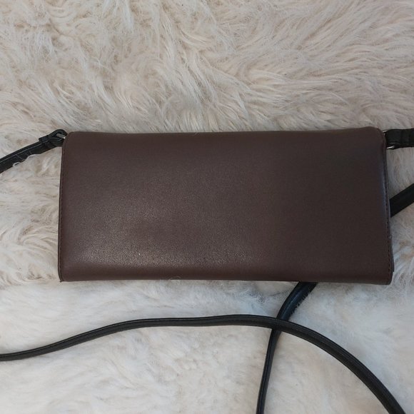 Mat & Nat Women's Brown Long Wallet Crossbody Bag - Picture 5 of 14